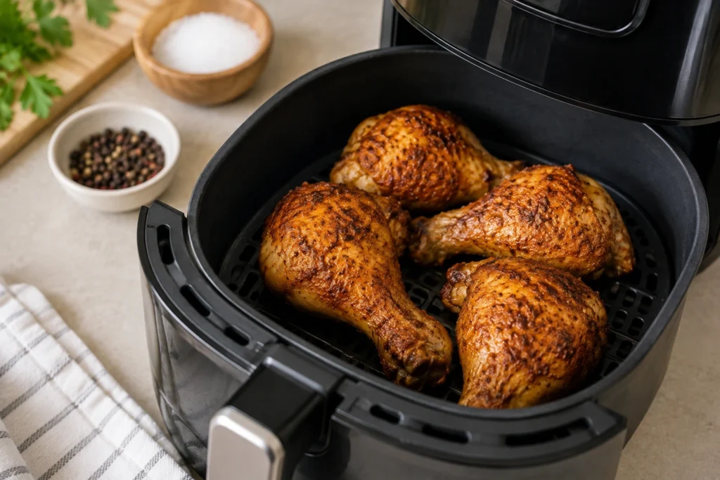 Como fazer coxa de frango crocante na air fryer