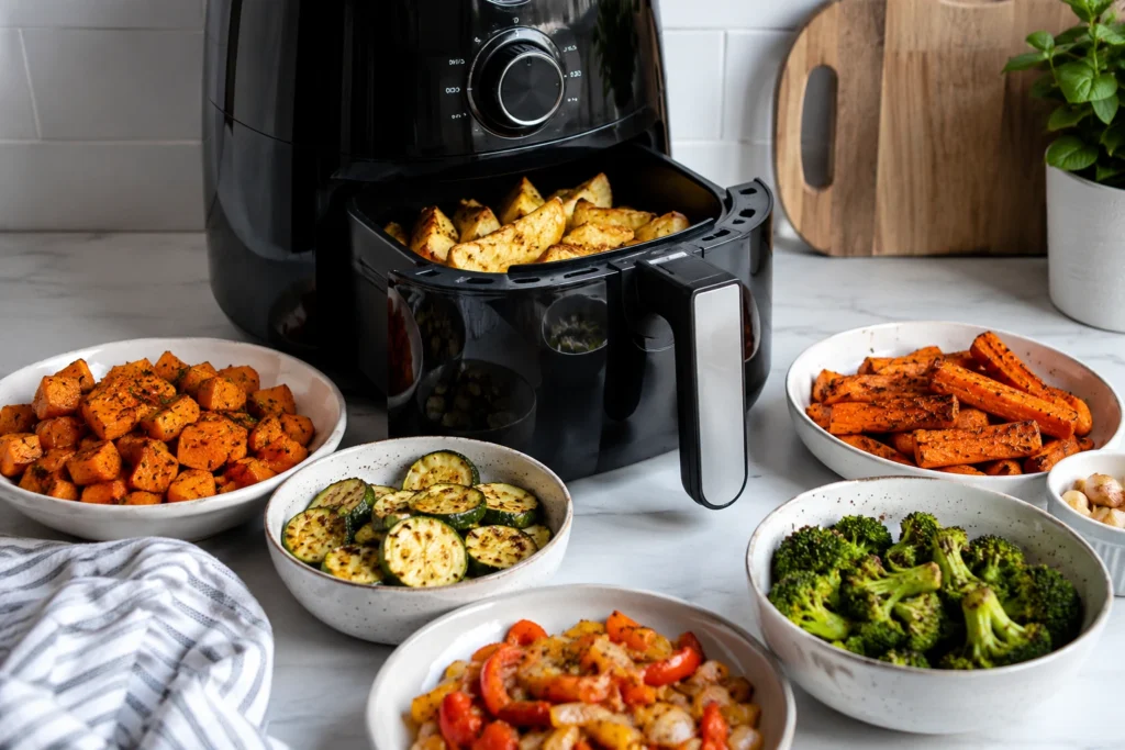 7 acompanhamentos fáceis para fazer na air fryer durante a semana