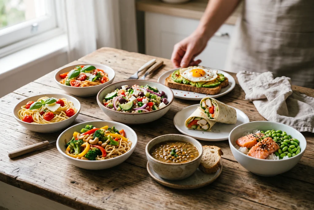 7 opções de almoço rápido para preparar em menos de meia hora