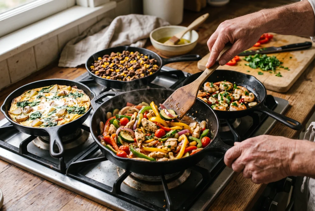 7 receitas de frigideira para quando você não quer ligar o forno