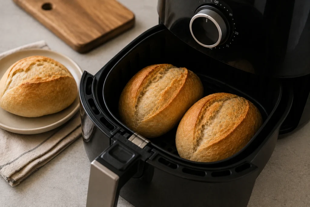 Como aquecer pão na air fryer e recuperar a textura por fora