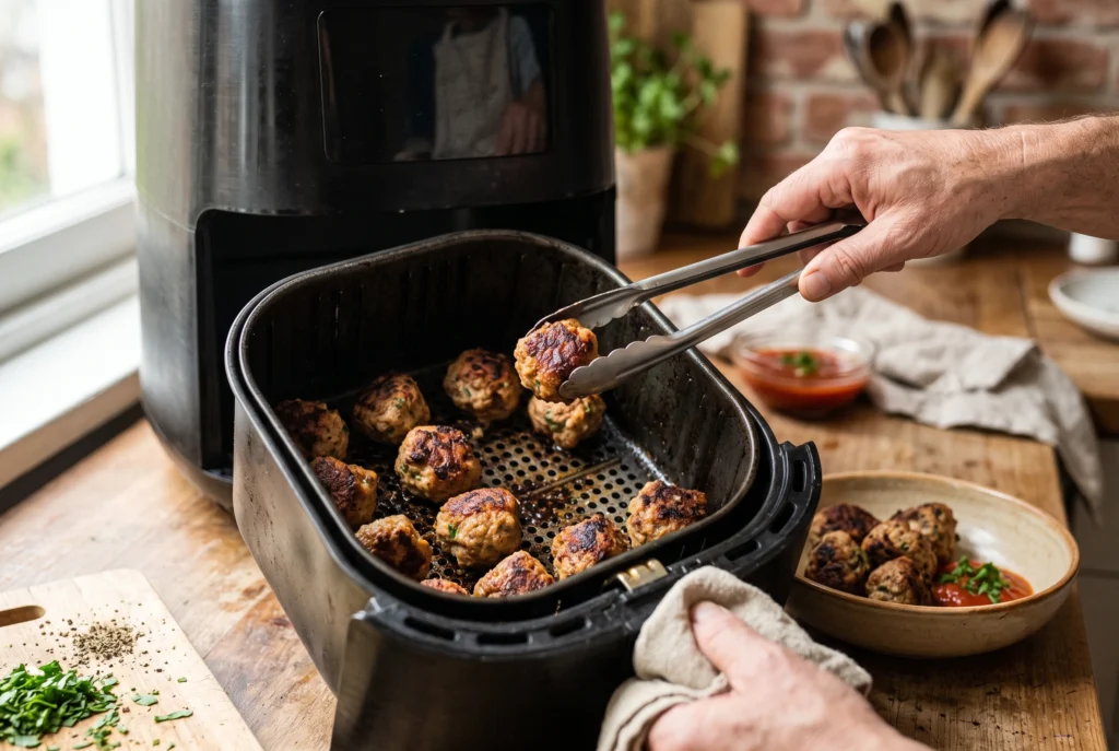 Como fazer almôndegas na air fryer sem sujar o fogão