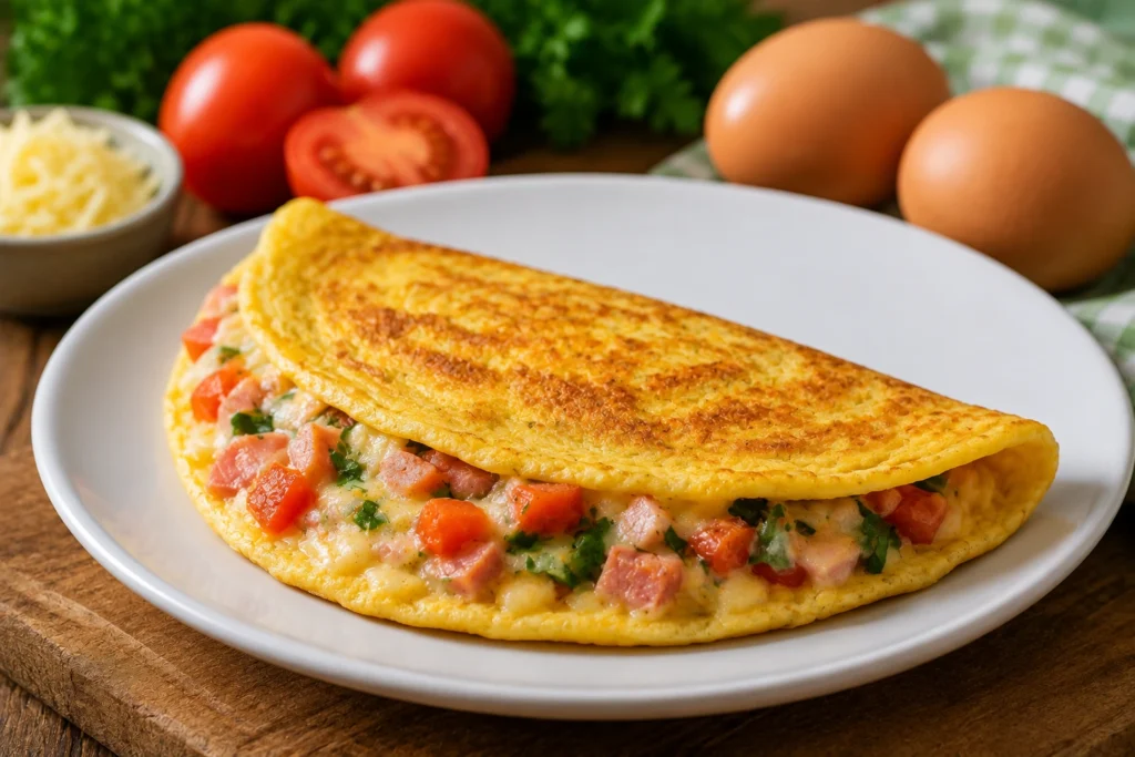 Como fazer omelete recheada econômica em cinco minutos