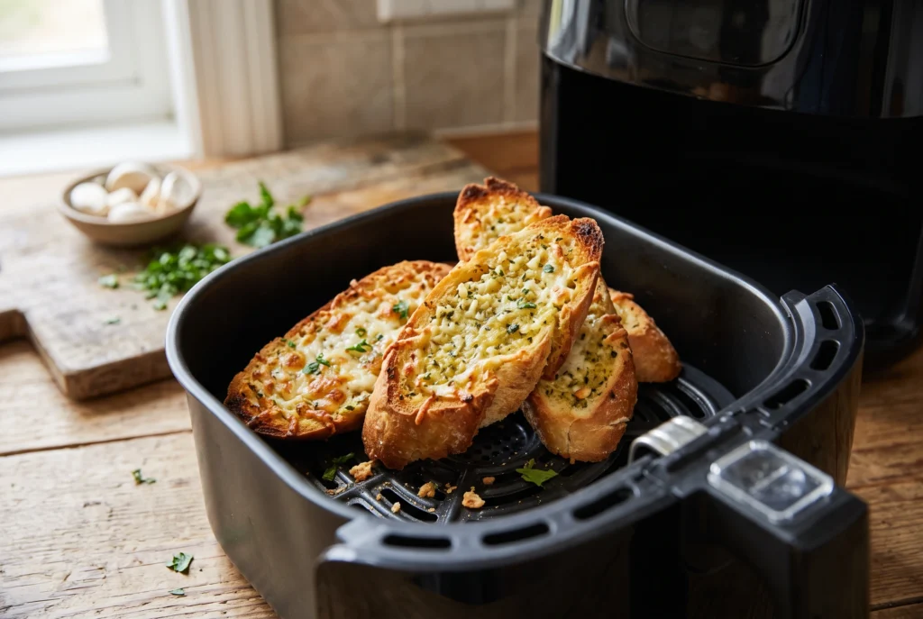 Como fazer pão de alho caseiro na air fryer com poucos ingredientes