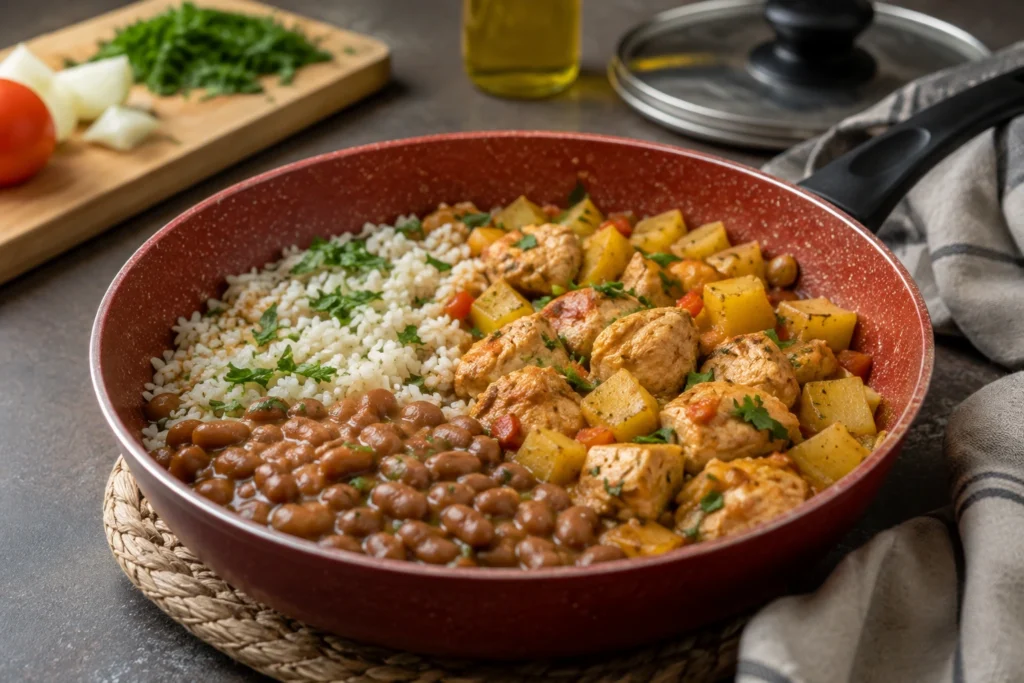 Como fazer um almoço completo gastando pouco e sujando poucas panelas