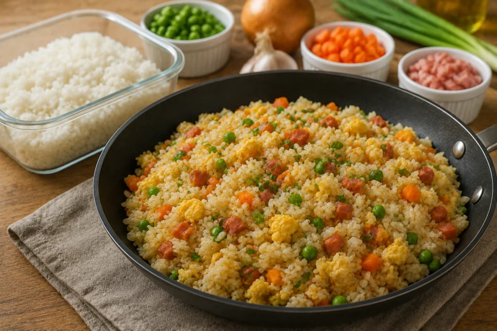 Como transformar arroz de ontem em um almoço econômico completamente diferente