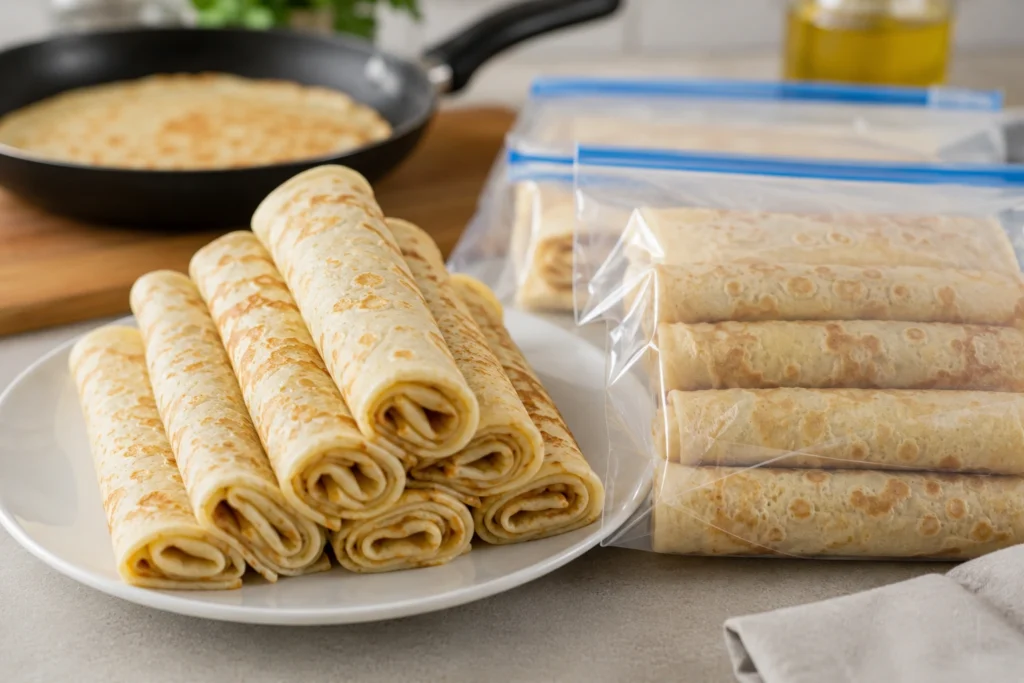 Receita de panqueca simples para congelar