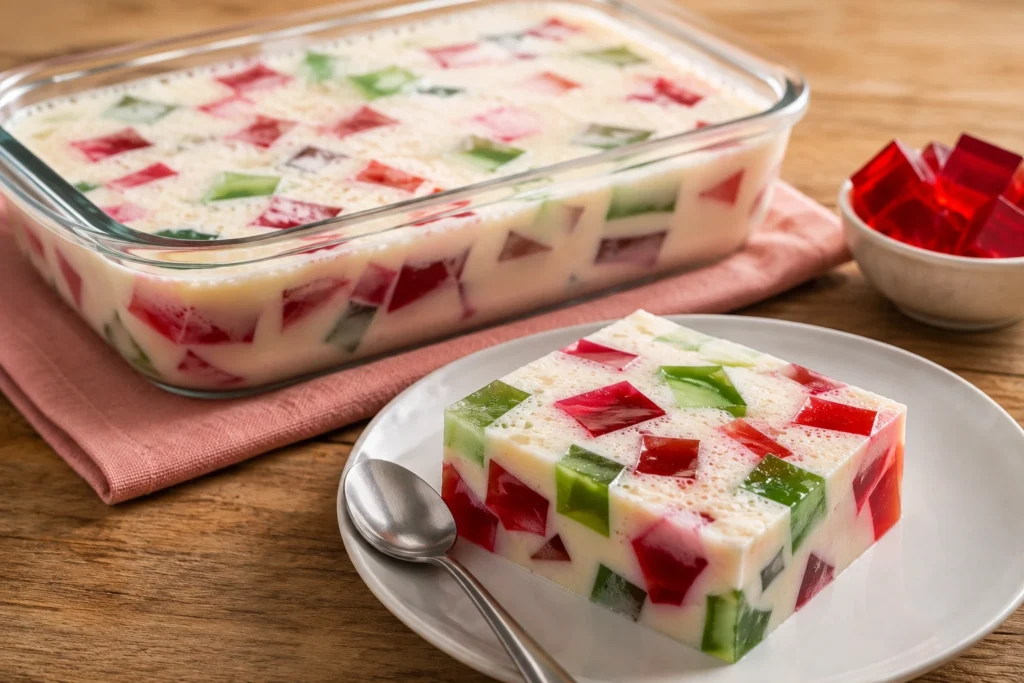 Sobremesa econômica com leite condensado e gelatina